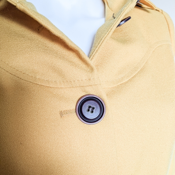 Mustard Yellow Trenchcoat Jacket - Picture 8 of 9